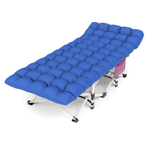 Heavy Duty Camping Cot with Mattress Foldable for Adults 500 LBS