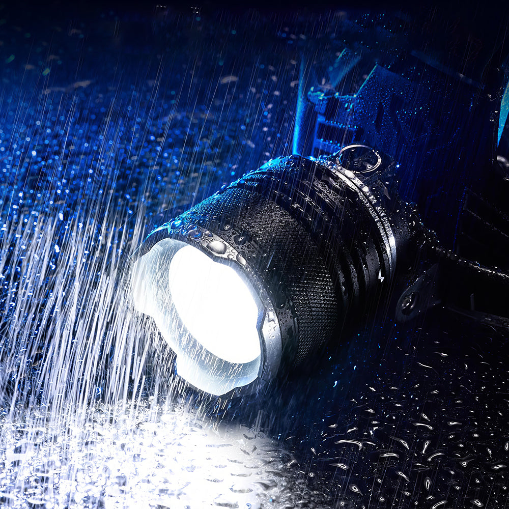 Rechargeable LED Headlamp 990000 Lumens Zoomable Waterproof