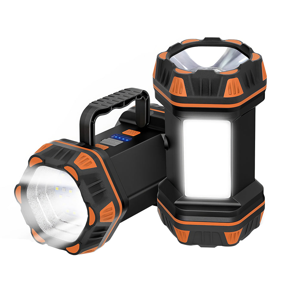 2 Pack Rechargeable Camping Lanterns 8 Modes LED Flashlight Set