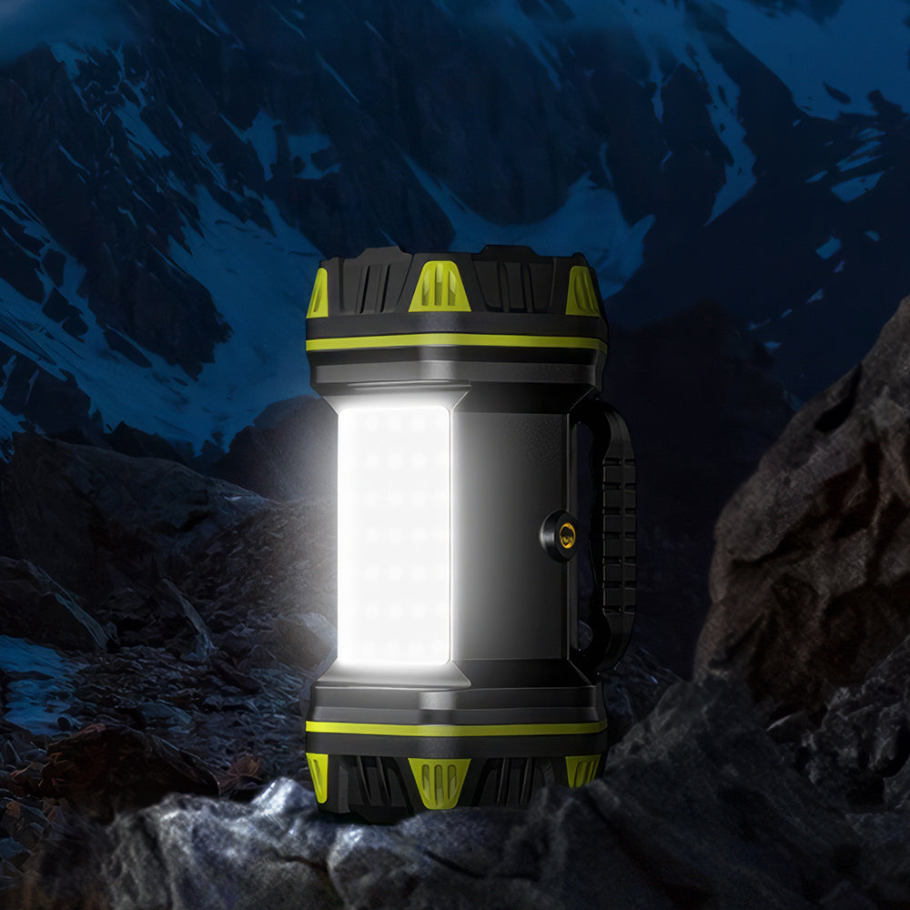 2 Pack Rechargeable Camping Lanterns 8 Modes LED Flashlight Set