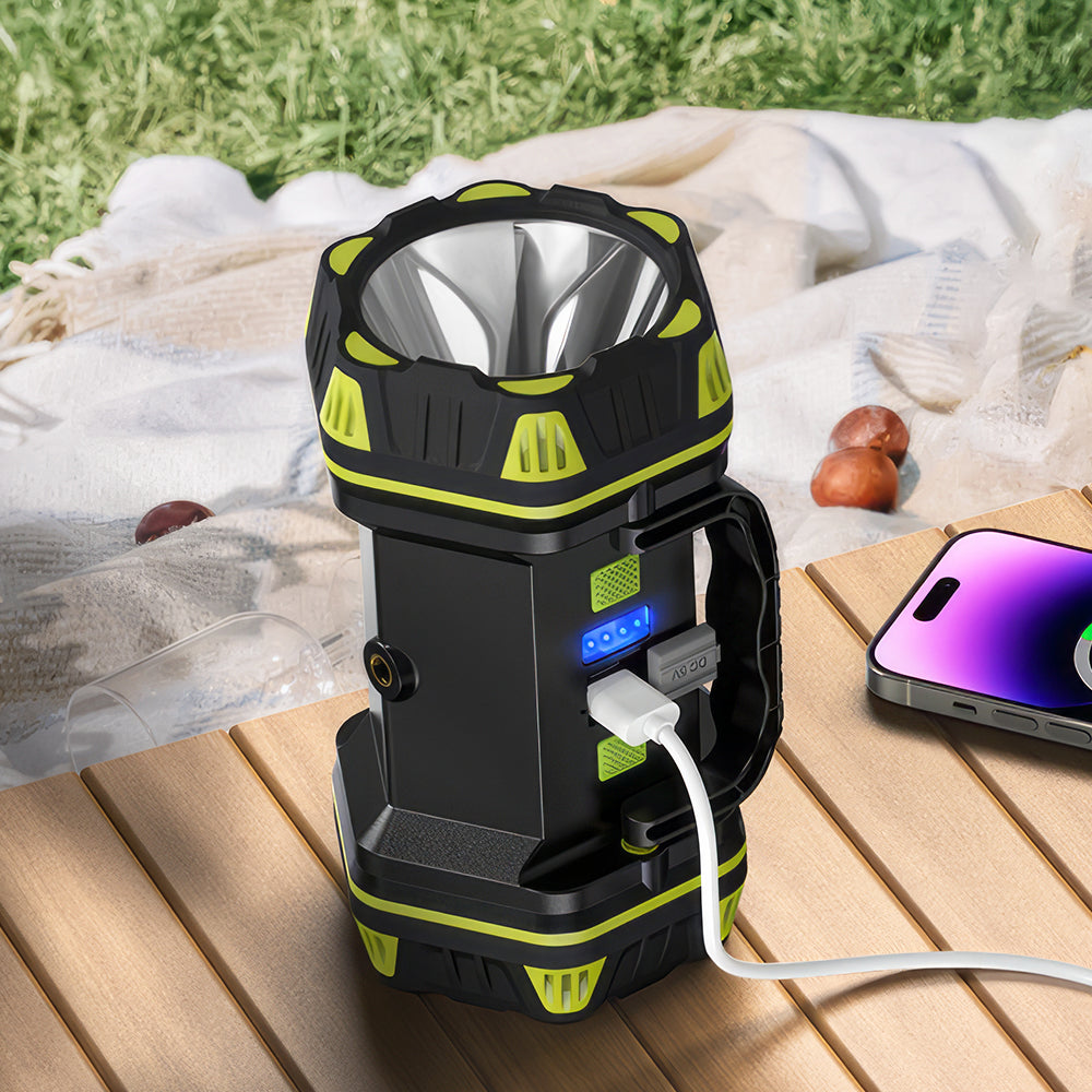 2 Pack Rechargeable Camping Lanterns 8 Modes LED Flashlight Set